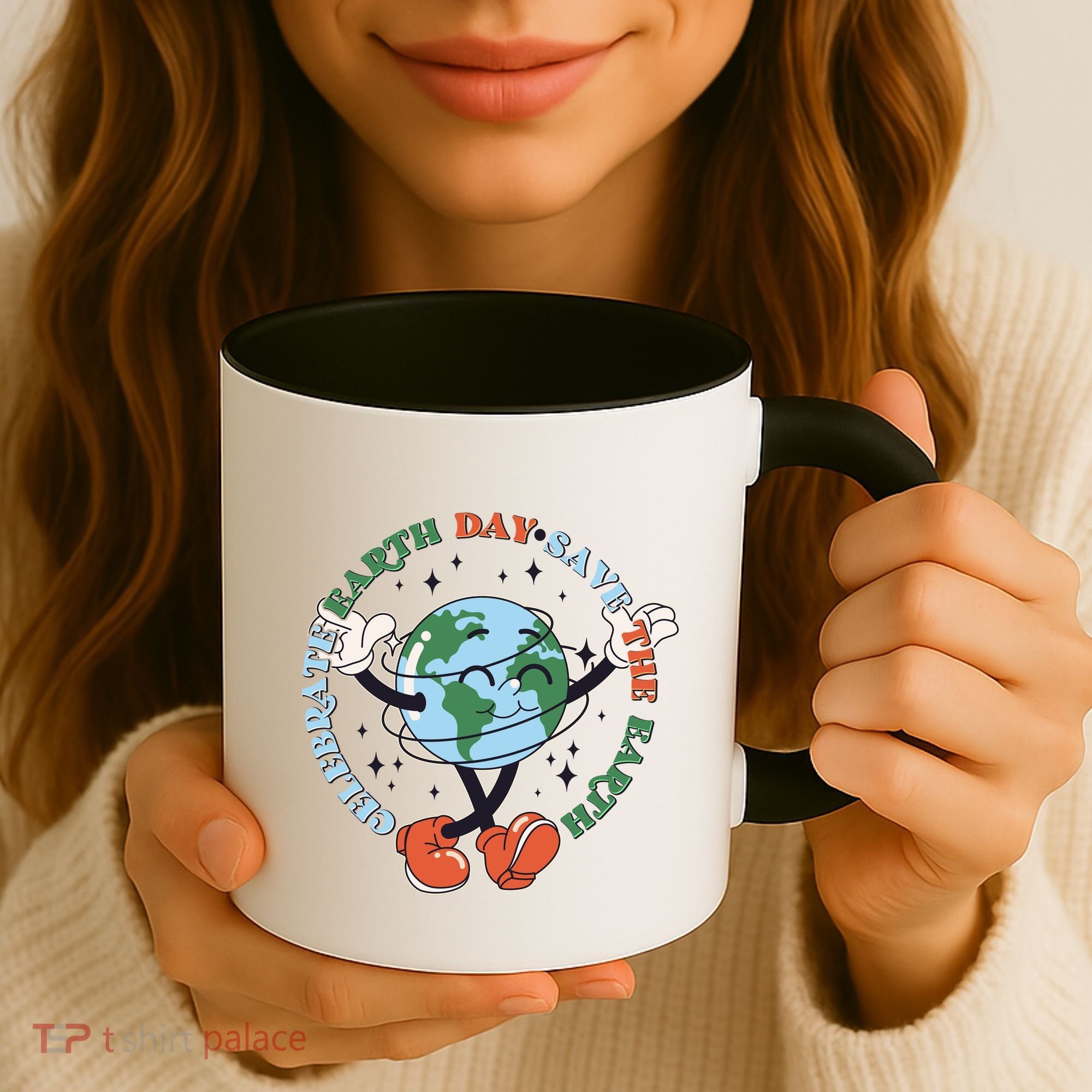 Cute Celebrate Earth Day Save The Earth Coffee Mug