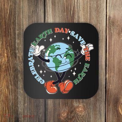 Cute Celebrate Earth Day Save The Earth Coaster