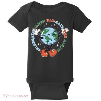 Cute Celebrate Earth Day Save The Earth Baby Bodysuit