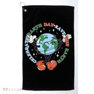 Cute Celebrate Earth Day Save The Earth Golf Towel