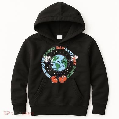 Cute Celebrate Earth Day Save The Earth Kids Hoodie