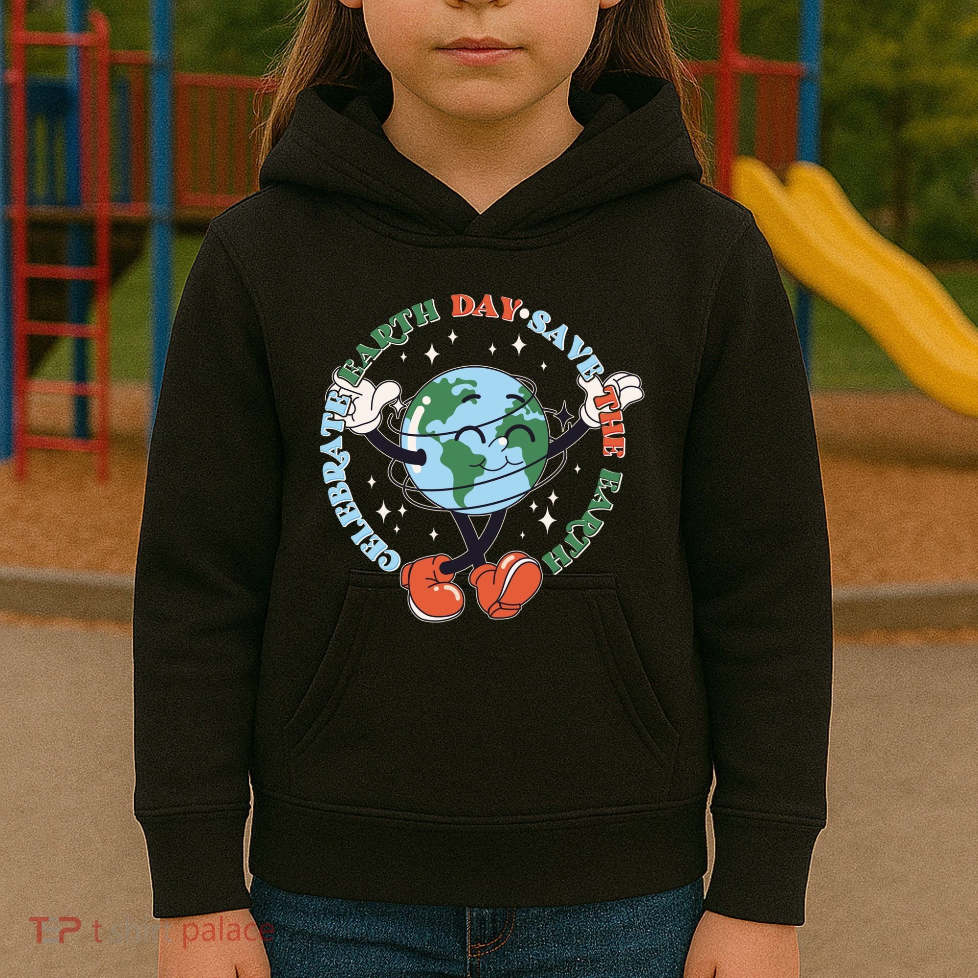 Cute Celebrate Earth Day Save The Earth Kids Hoodie
