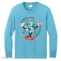 Cute Celebrate Earth Day Save The Earth Kids Long Sleeve Shirt thumb 0