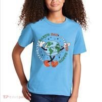 Cute Celebrate Earth Day Save The Earth Kids T-Shirt thumb 2
