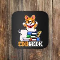 CORGEEK Cute Educated Corgi Coaster thumb 0