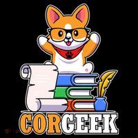 CORGEEK Cute Educated Corgi Tote Bag thumb 4