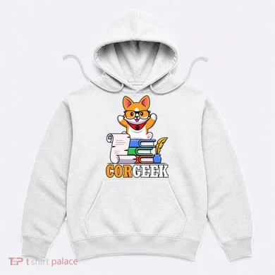CORGEEK Cute Educated Corgi Hoodie