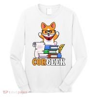 CORGEEK Cute Educated Corgi Long Sleeve Shirt thumb 0