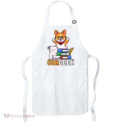 CORGEEK Cute Educated Corgi Apron