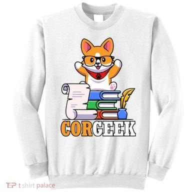 CORGEEK Cute Educated Corgi Sweatshirt