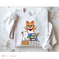 CORGEEK Cute Educated Corgi Sweatshirt thumb 2