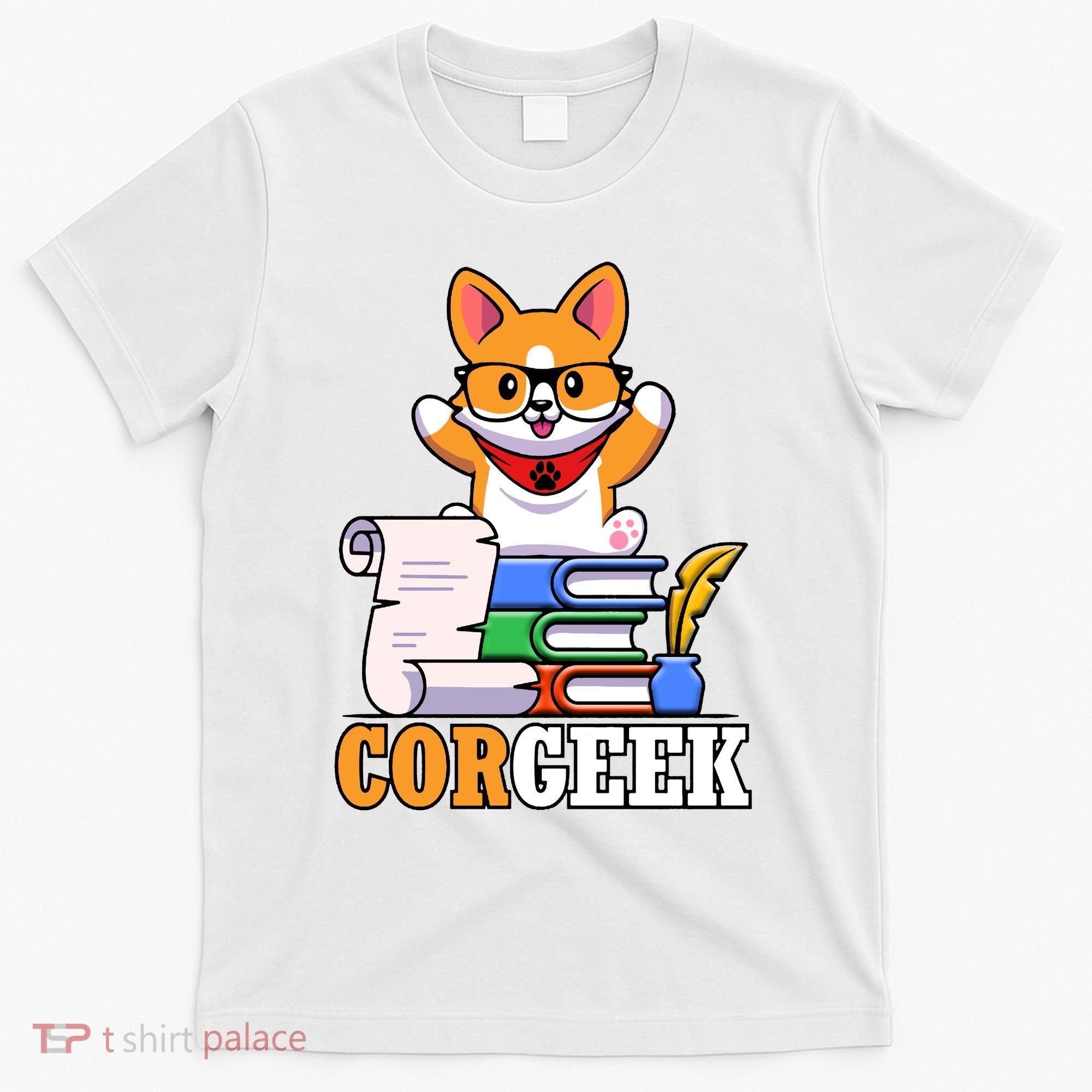 CORGEEK Cute Educated Corgi T-Shirt