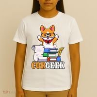 CORGEEK Cute Educated Corgi T-Shirt thumb 4