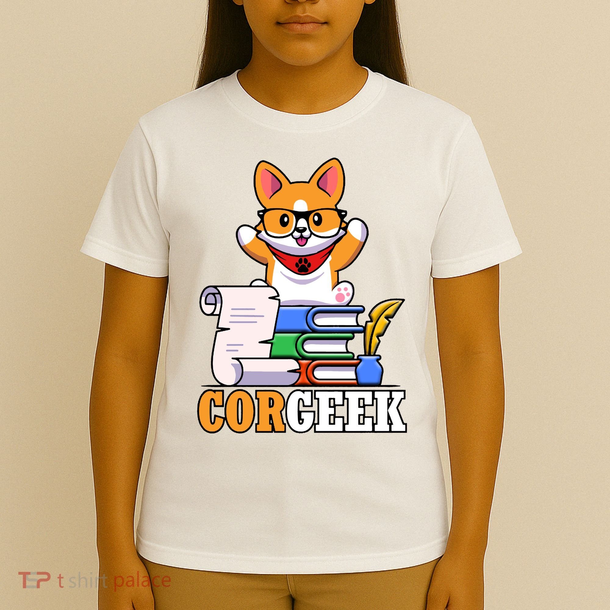 CORGEEK Cute Educated Corgi T-Shirt