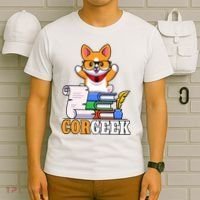 CORGEEK Cute Educated Corgi T-Shirt thumb 6