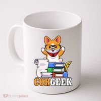 CORGEEK Cute Educated Corgi Coffee Mug thumb 0