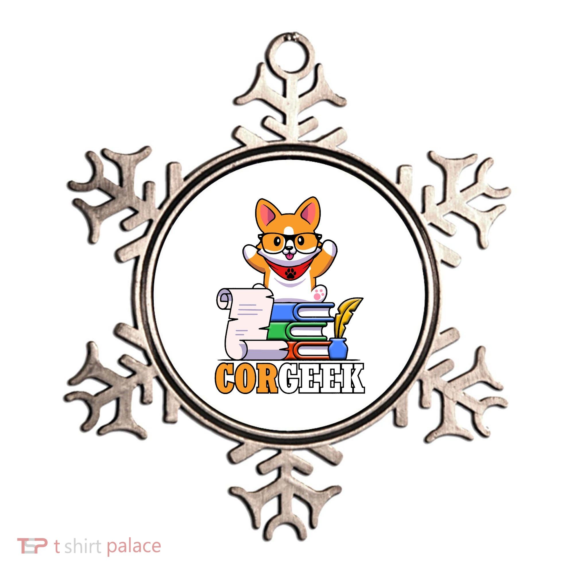 CORGEEK Cute Educated Corgi Ornament