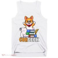 CORGEEK Cute Educated Corgi Tank Top thumb 0