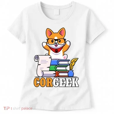 CORGEEK Cute Educated Corgi Women's T-Shirt