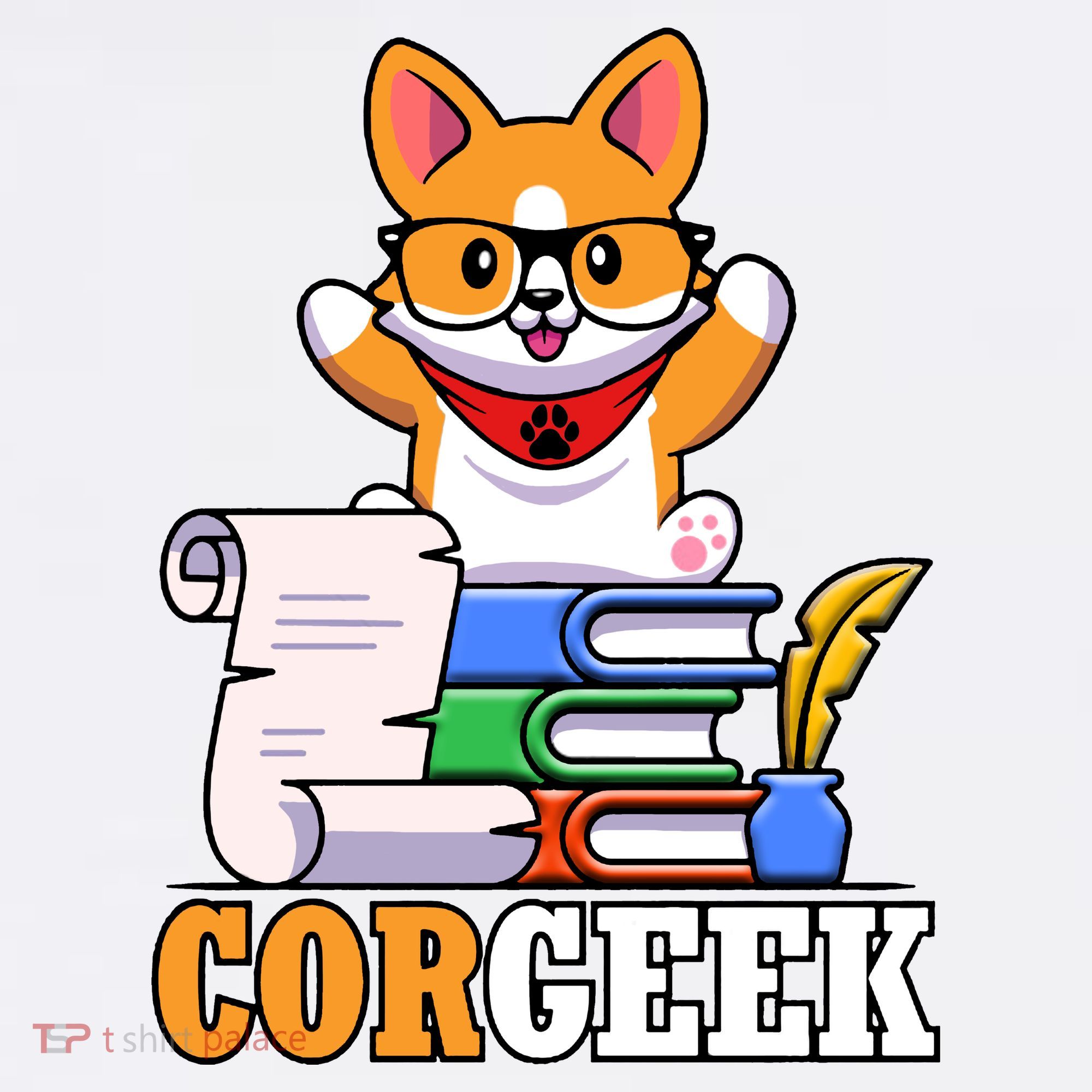 CORGEEK Cute Educated Corgi Women's T-Shirt