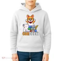 CORGEEK Cute Educated Corgi Kids Hoodie thumb 4
