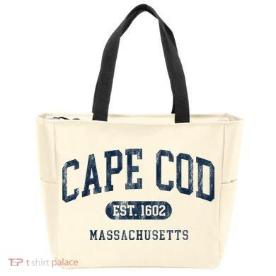 Cape Cod Est 1602 Massachusetts Retro Preppy Throwback Tote Bag