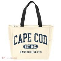 Cape Cod Est 1602 Massachusetts Retro Preppy Throwback Tote Bag thumb 0