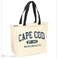 Cape Cod Est 1602 Massachusetts Retro Preppy Throwback Tote Bag thumb 2