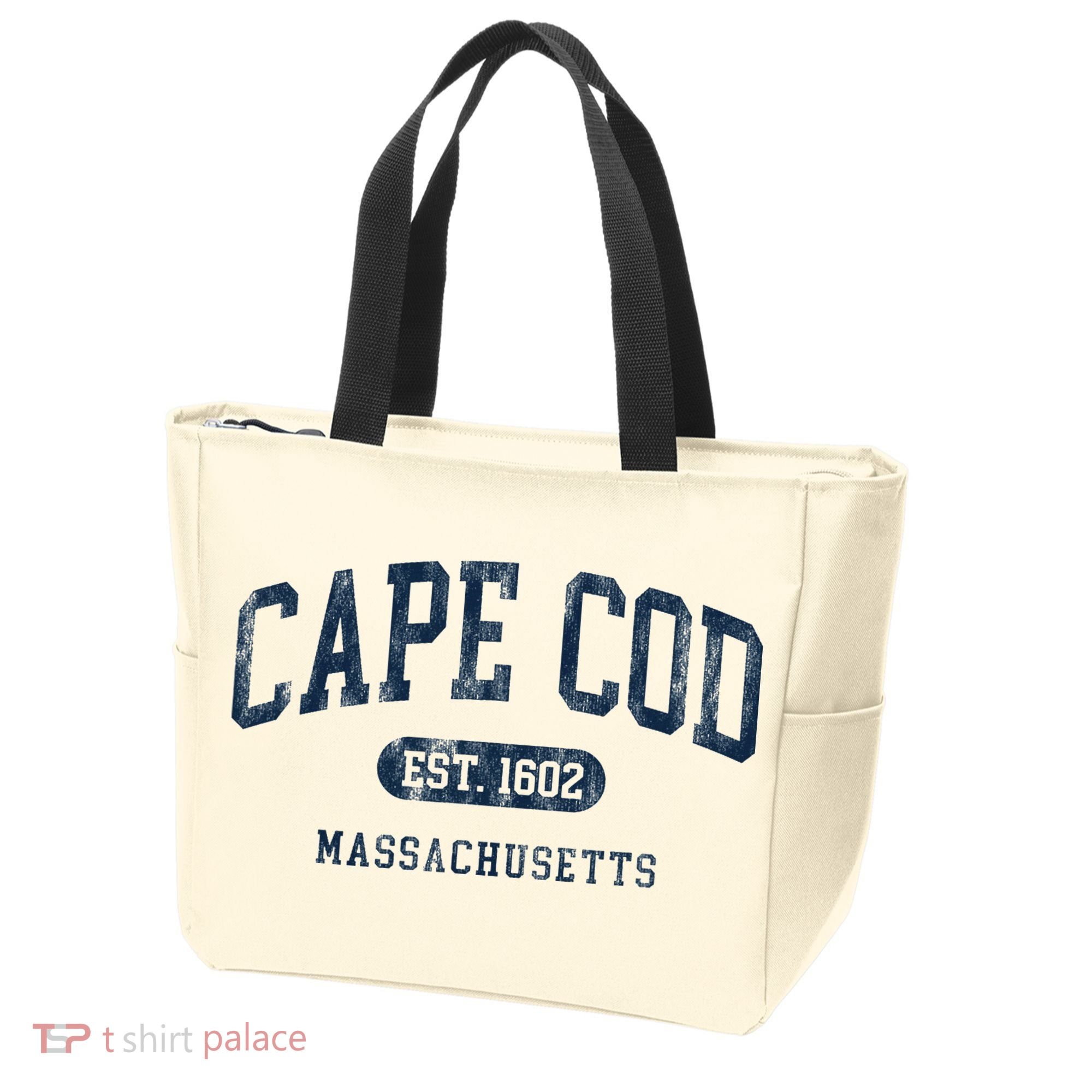Cape Cod Est 1602 Massachusetts Retro Preppy Throwback Tote Bag