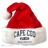 Cape Cod Est 1602 Massachusetts Retro Preppy Throwback Santa Hat thumb 0
