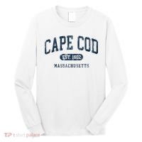 Cape Cod Est 1602 Massachusetts Retro Preppy Throwback Long Sleeve Shirt thumb 0