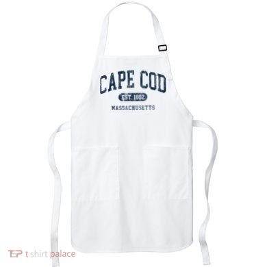 Cape Cod Est 1602 Massachusetts Retro Preppy Throwback Apron
