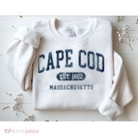 Cape Cod Est 1602 Massachusetts Retro Preppy Throwback Sweatshirt thumb 2