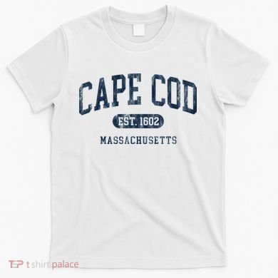 Cape Cod Est 1602 Massachusetts Retro Preppy Throwback T-Shirt
