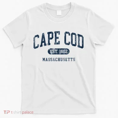 Cape Cod Est 1602 Massachusetts Retro Preppy Throwback T-Shirt