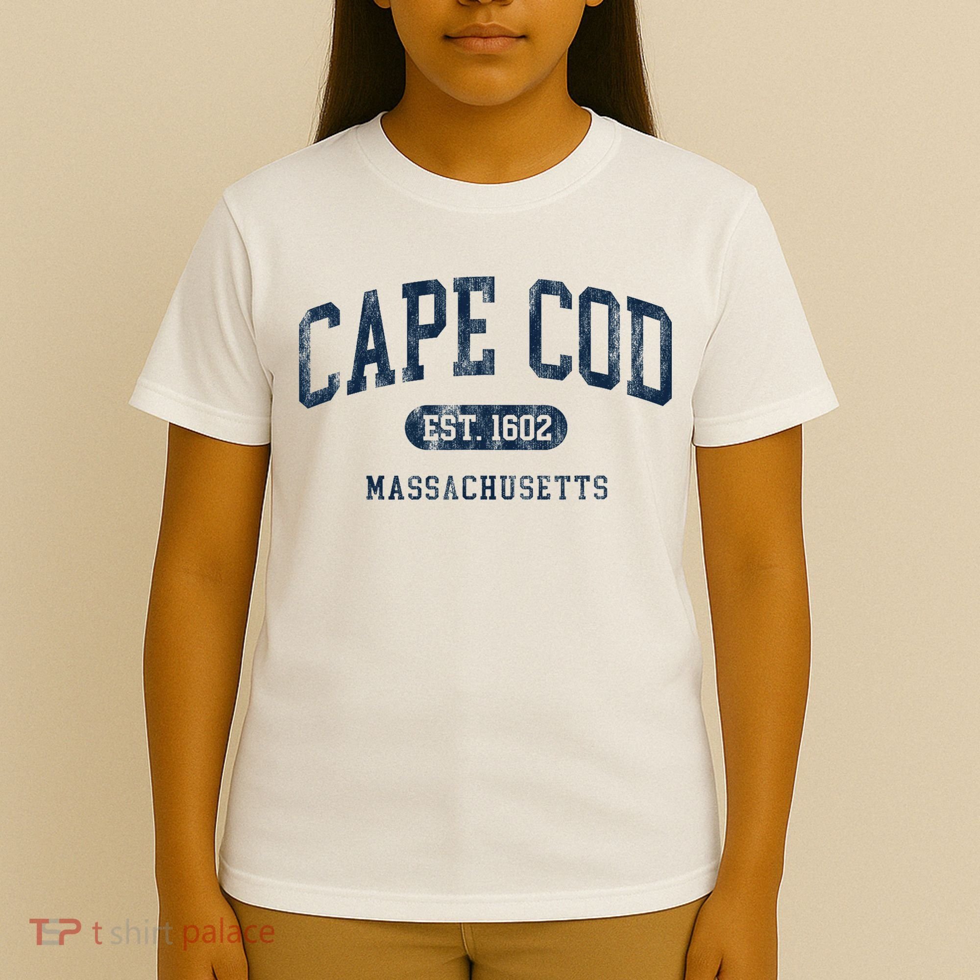 Cape Cod Est 1602 Massachusetts Retro Preppy Throwback T-Shirt