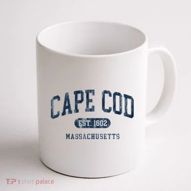 Cape Cod Est 1602 Massachusetts Retro Preppy Throwback Coffee Mug back