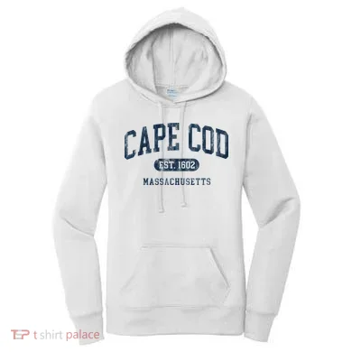 Cape Cod Est 1602 Massachusetts Retro Preppy Throwback Women's Hoodie