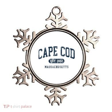 Cape Cod Est 1602 Massachusetts Retro Preppy Throwback Ornament