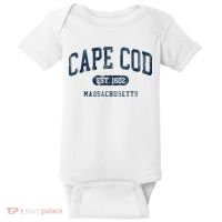 Cape Cod Est 1602 Massachusetts Retro Preppy Throwback Baby Bodysuit thumb 0