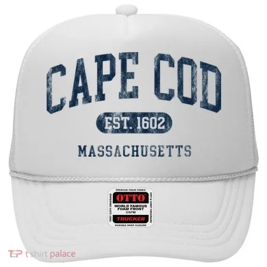 Cape Cod Est 1602 Massachusetts Retro Preppy Throwback Hat