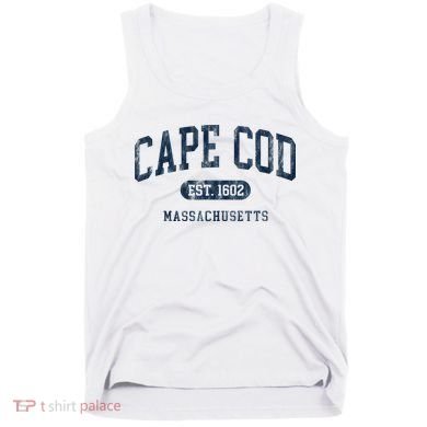 Cape Cod Est 1602 Massachusetts Retro Preppy Throwback Tank Top