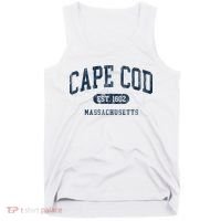 Cape Cod Est 1602 Massachusetts Retro Preppy Throwback Tank Top thumb 0