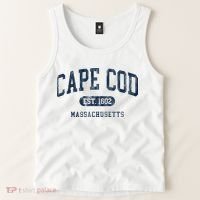Cape Cod Est 1602 Massachusetts Retro Preppy Throwback Tank Top thumb 2