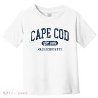 Cape Cod Est 1602 Massachusetts Retro Preppy Throwback Toddler T-Shirt thumb 0