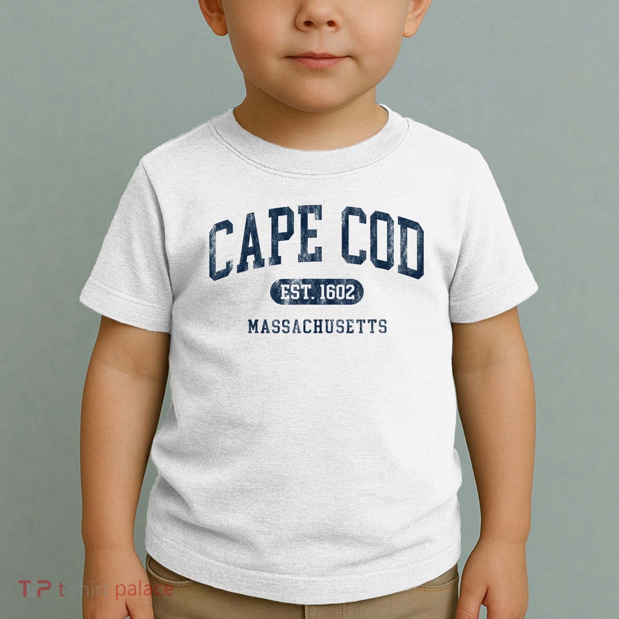 Cape Cod Est 1602 Massachusetts Retro Preppy Throwback Toddler T-Shirt