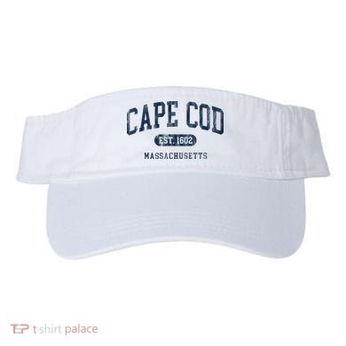 Cape Cod Est 1602 Massachusetts Retro Preppy Throwback Visor