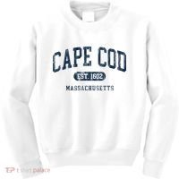 Cape Cod Est 1602 Massachusetts Retro Preppy Throwback Kids Sweatshirt thumb 0