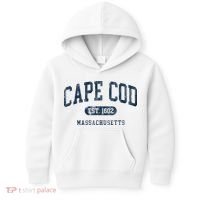 Cape Cod Est 1602 Massachusetts Retro Preppy Throwback Kids Hoodie thumb 0