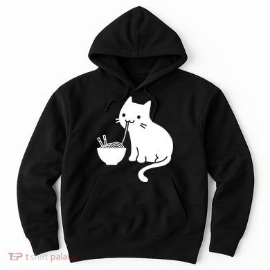 Cute Cat Eating Ramen Hoodie